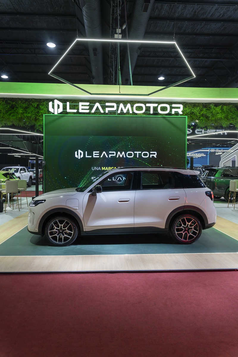 El B03X exhibido en el stand de Leapmotor en Expo Auto Chino 2026.